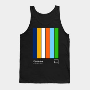 Kansas State Flag  // Original Minimalist Artwork Poster Design Tank Top